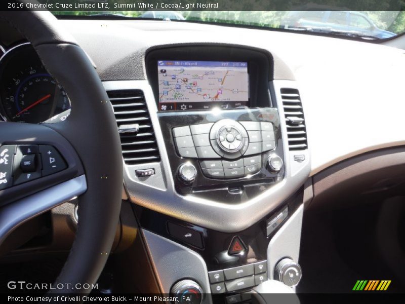 Summit White / Cocoa/Light Neutral 2016 Chevrolet Cruze Limited LTZ