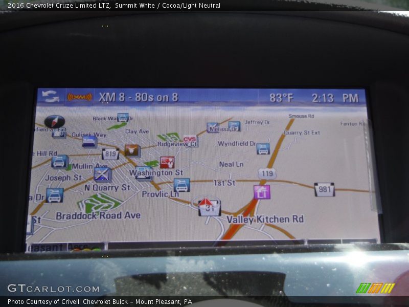 Summit White / Cocoa/Light Neutral 2016 Chevrolet Cruze Limited LTZ