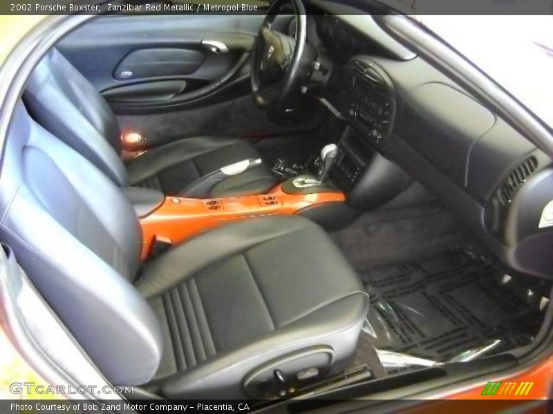 Zanzibar Red Metallic / Metropol Blue 2002 Porsche Boxster