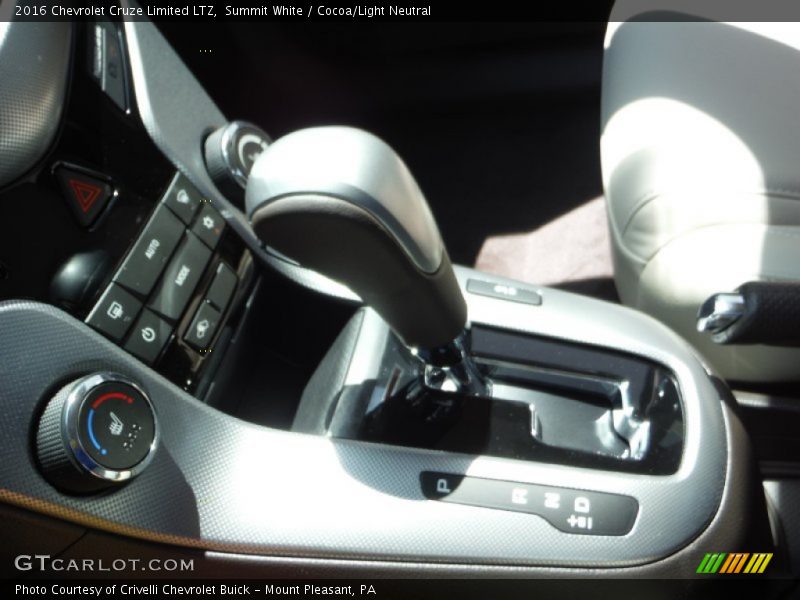 Summit White / Cocoa/Light Neutral 2016 Chevrolet Cruze Limited LTZ
