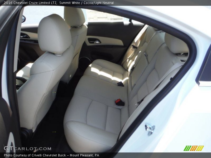 Summit White / Cocoa/Light Neutral 2016 Chevrolet Cruze Limited LTZ