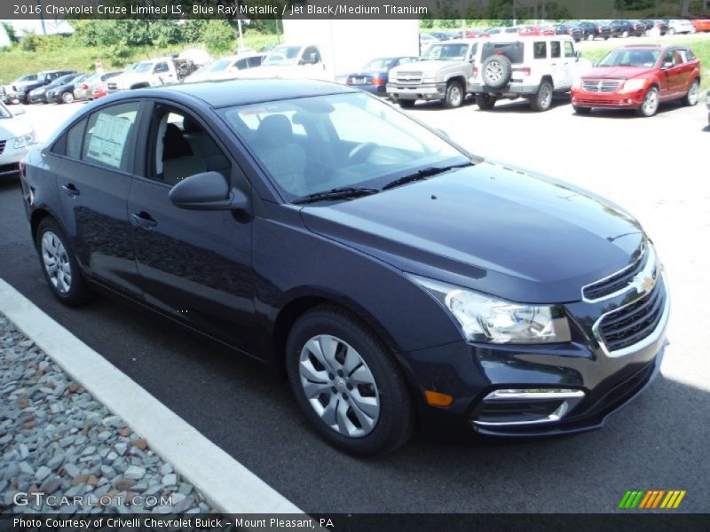 Blue Ray Metallic / Jet Black/Medium Titanium 2016 Chevrolet Cruze Limited LS