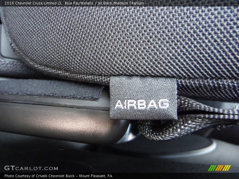 Blue Ray Metallic / Jet Black/Medium Titanium 2016 Chevrolet Cruze Limited LS