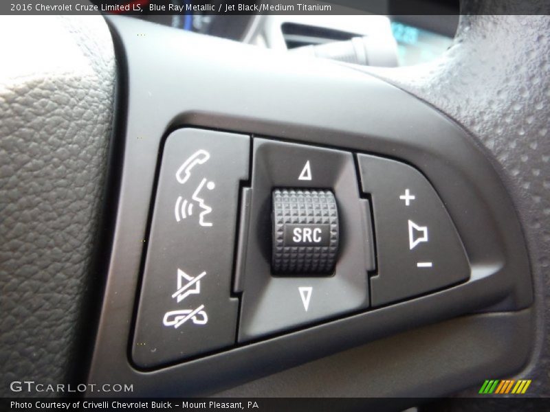 Blue Ray Metallic / Jet Black/Medium Titanium 2016 Chevrolet Cruze Limited LS
