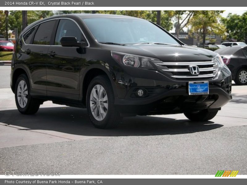 Crystal Black Pearl / Black 2014 Honda CR-V EX