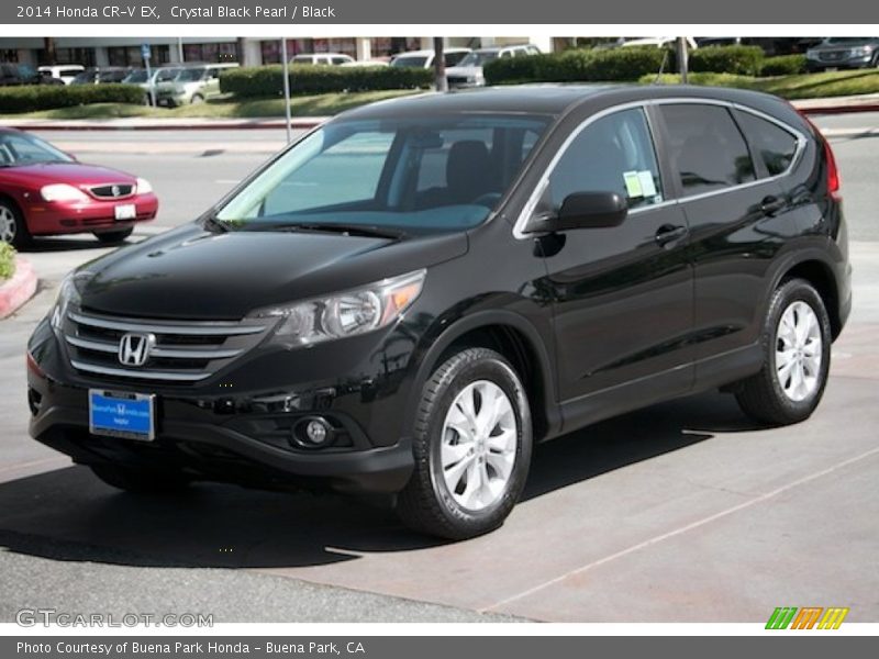 Crystal Black Pearl / Black 2014 Honda CR-V EX