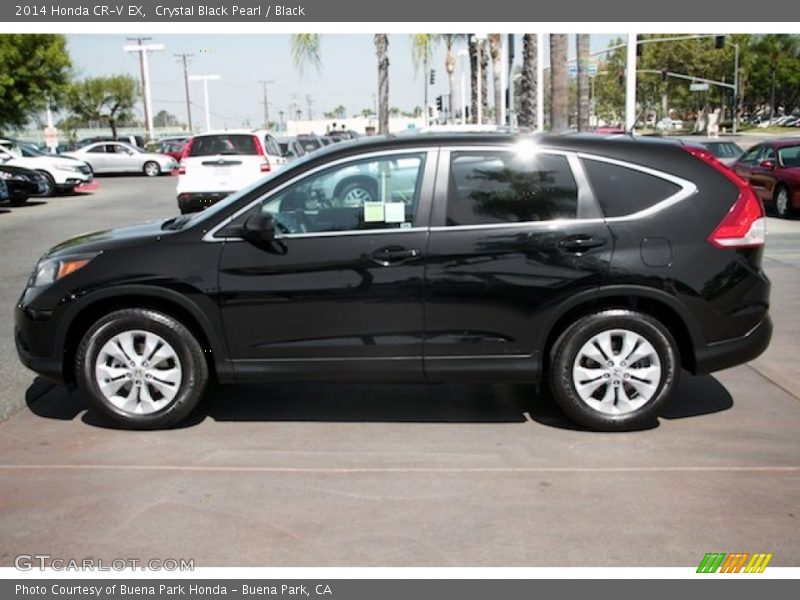 Crystal Black Pearl / Black 2014 Honda CR-V EX