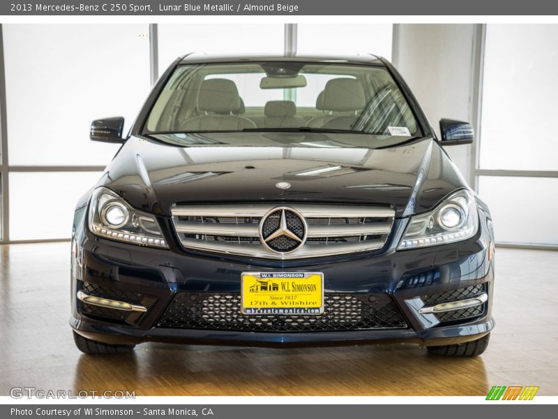 Lunar Blue Metallic / Almond Beige 2013 Mercedes-Benz C 250 Sport
