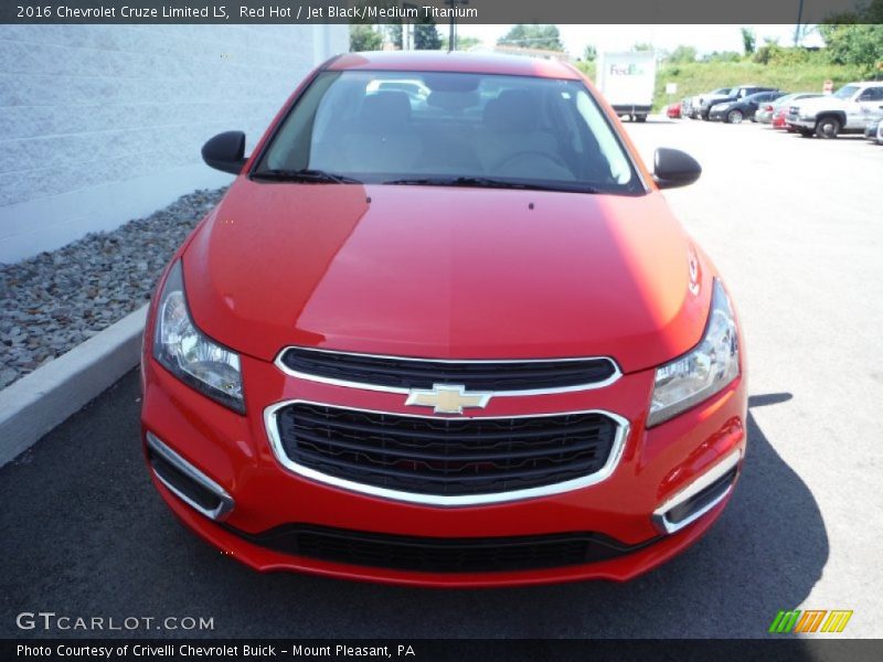 Red Hot / Jet Black/Medium Titanium 2016 Chevrolet Cruze Limited LS