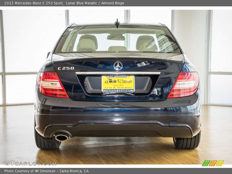 Lunar Blue Metallic / Almond Beige 2013 Mercedes-Benz C 250 Sport