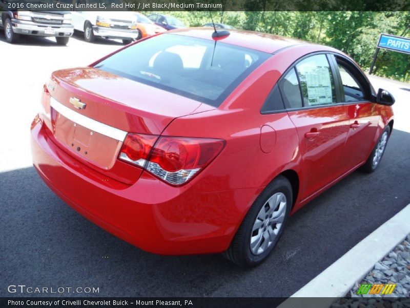 Red Hot / Jet Black/Medium Titanium 2016 Chevrolet Cruze Limited LS