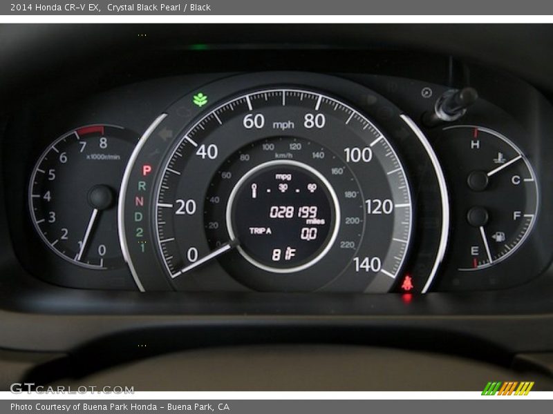 Crystal Black Pearl / Black 2014 Honda CR-V EX
