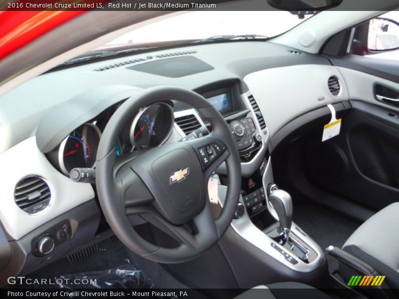 Red Hot / Jet Black/Medium Titanium 2016 Chevrolet Cruze Limited LS