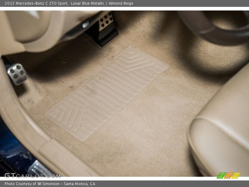 Lunar Blue Metallic / Almond Beige 2013 Mercedes-Benz C 250 Sport