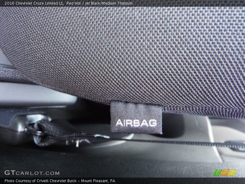 Red Hot / Jet Black/Medium Titanium 2016 Chevrolet Cruze Limited LS