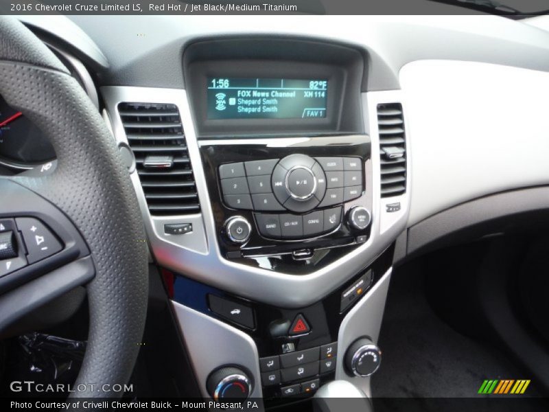 Red Hot / Jet Black/Medium Titanium 2016 Chevrolet Cruze Limited LS