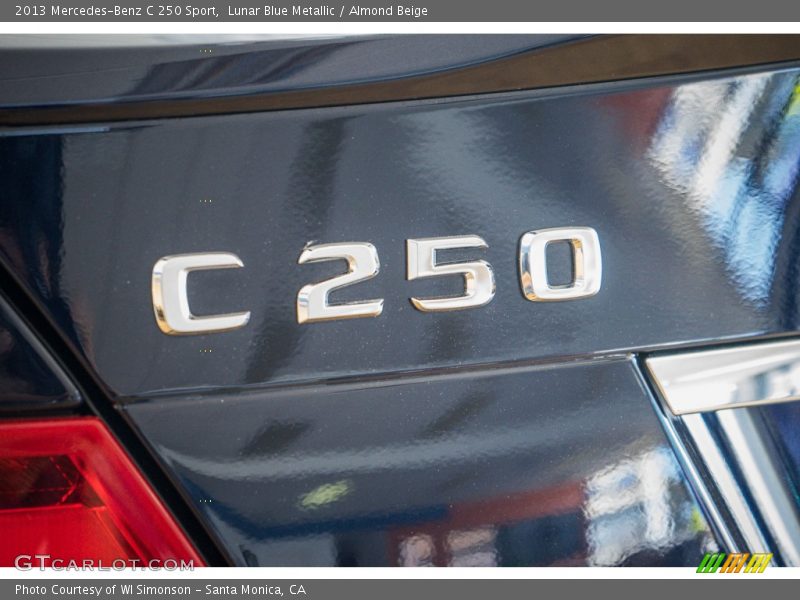 Lunar Blue Metallic / Almond Beige 2013 Mercedes-Benz C 250 Sport