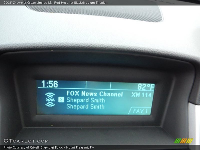 Red Hot / Jet Black/Medium Titanium 2016 Chevrolet Cruze Limited LS