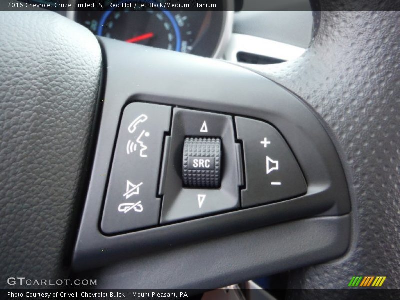 Red Hot / Jet Black/Medium Titanium 2016 Chevrolet Cruze Limited LS