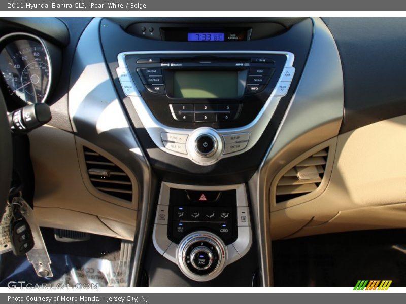 Pearl White / Beige 2011 Hyundai Elantra GLS