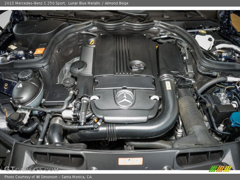 Lunar Blue Metallic / Almond Beige 2013 Mercedes-Benz C 250 Sport