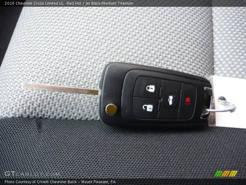 Red Hot / Jet Black/Medium Titanium 2016 Chevrolet Cruze Limited LS