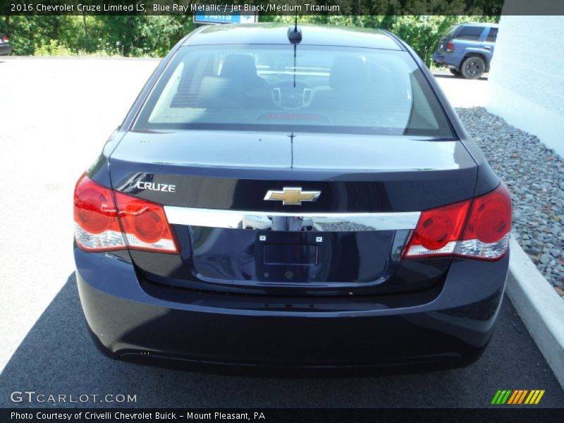 Blue Ray Metallic / Jet Black/Medium Titanium 2016 Chevrolet Cruze Limited LS