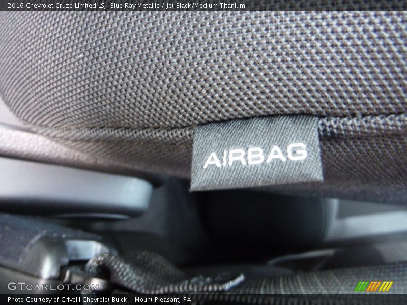 Blue Ray Metallic / Jet Black/Medium Titanium 2016 Chevrolet Cruze Limited LS