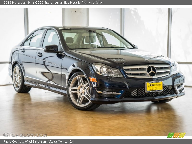 Lunar Blue Metallic / Almond Beige 2013 Mercedes-Benz C 250 Sport