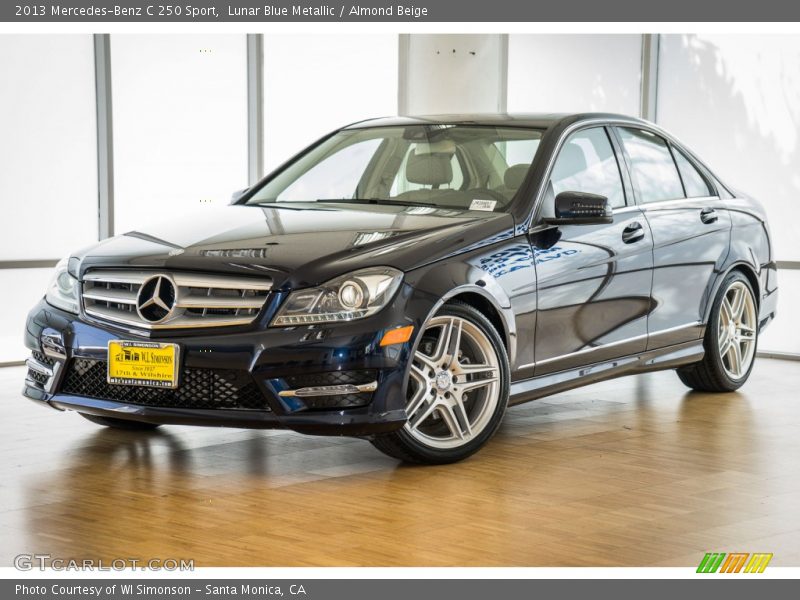 Lunar Blue Metallic / Almond Beige 2013 Mercedes-Benz C 250 Sport