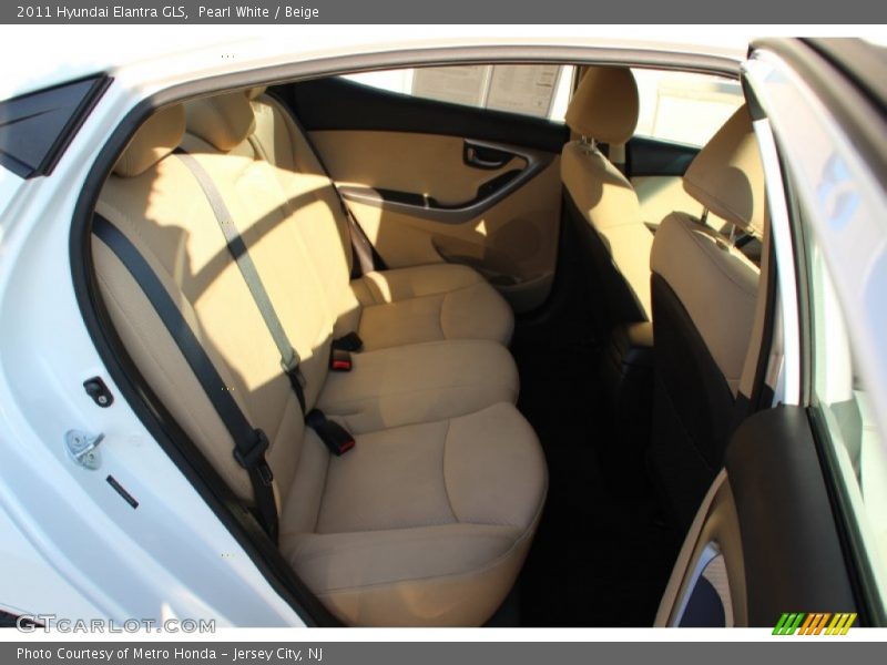 Pearl White / Beige 2011 Hyundai Elantra GLS