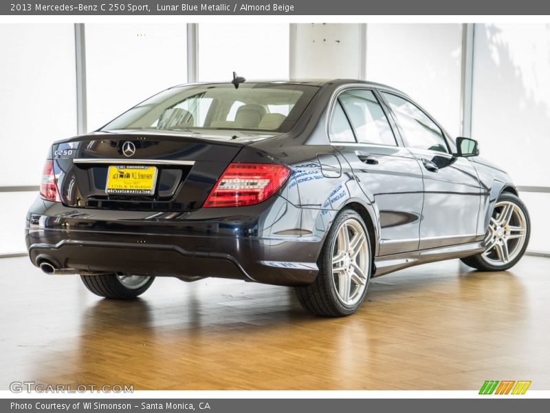 Lunar Blue Metallic / Almond Beige 2013 Mercedes-Benz C 250 Sport