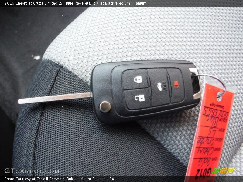 Blue Ray Metallic / Jet Black/Medium Titanium 2016 Chevrolet Cruze Limited LS