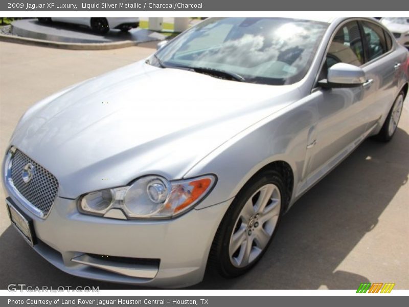 Liquid Silver Metallic / Charcoal/Charcoal 2009 Jaguar XF Luxury