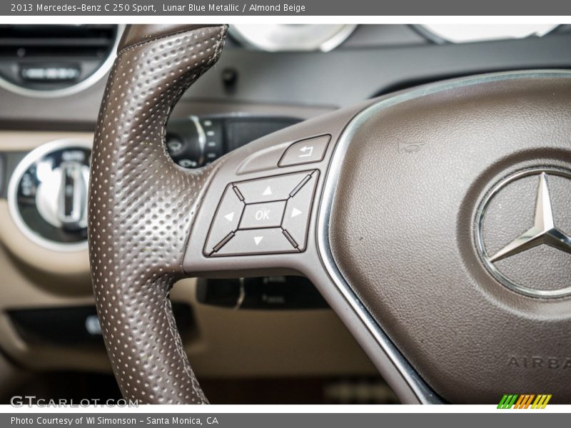 Lunar Blue Metallic / Almond Beige 2013 Mercedes-Benz C 250 Sport