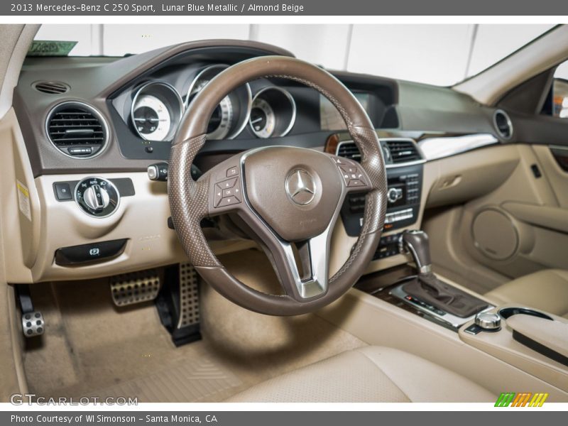 Lunar Blue Metallic / Almond Beige 2013 Mercedes-Benz C 250 Sport