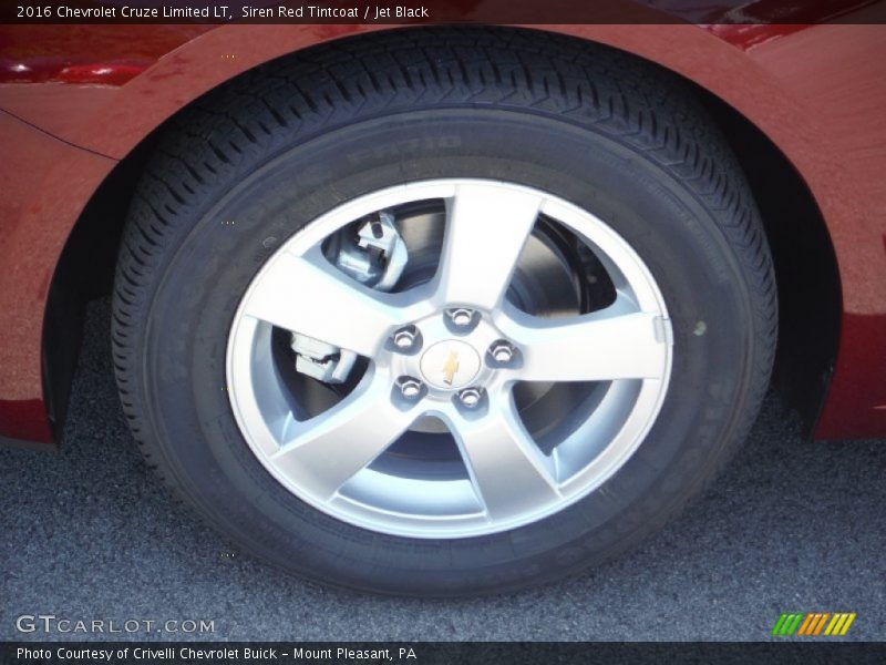 Siren Red Tintcoat / Jet Black 2016 Chevrolet Cruze Limited LT