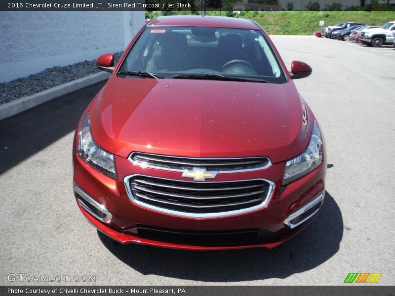 Siren Red Tintcoat / Jet Black 2016 Chevrolet Cruze Limited LT