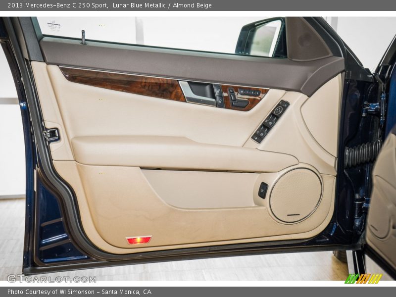 Lunar Blue Metallic / Almond Beige 2013 Mercedes-Benz C 250 Sport