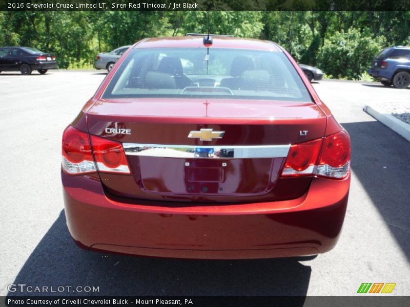 Siren Red Tintcoat / Jet Black 2016 Chevrolet Cruze Limited LT