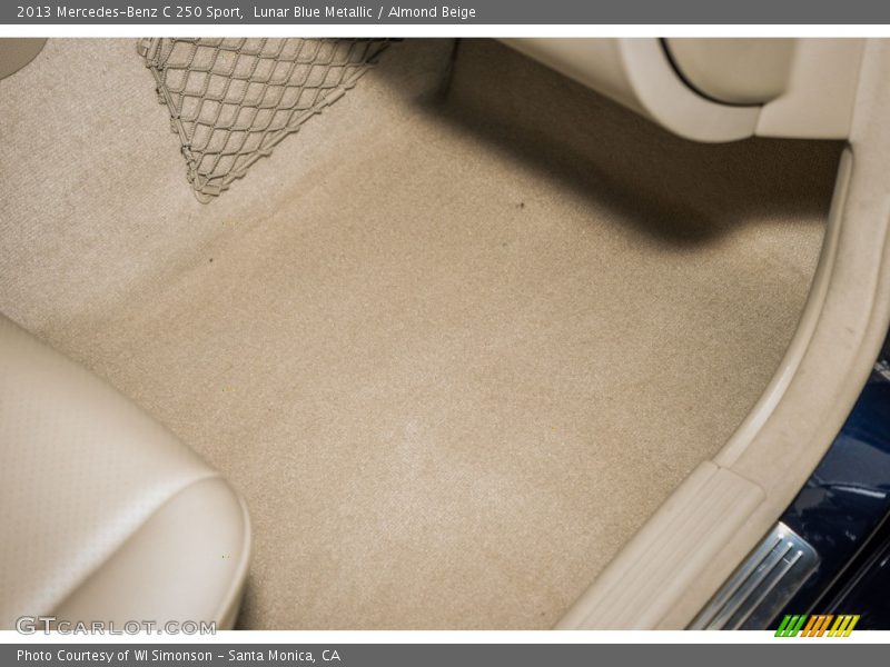 Lunar Blue Metallic / Almond Beige 2013 Mercedes-Benz C 250 Sport