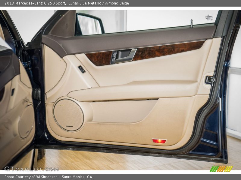 Lunar Blue Metallic / Almond Beige 2013 Mercedes-Benz C 250 Sport