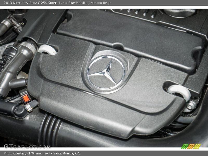 Lunar Blue Metallic / Almond Beige 2013 Mercedes-Benz C 250 Sport
