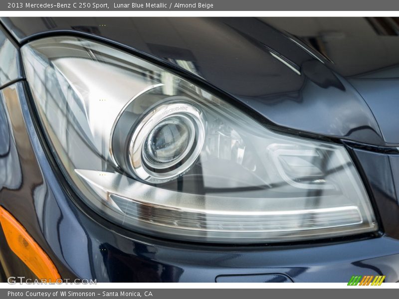 Lunar Blue Metallic / Almond Beige 2013 Mercedes-Benz C 250 Sport