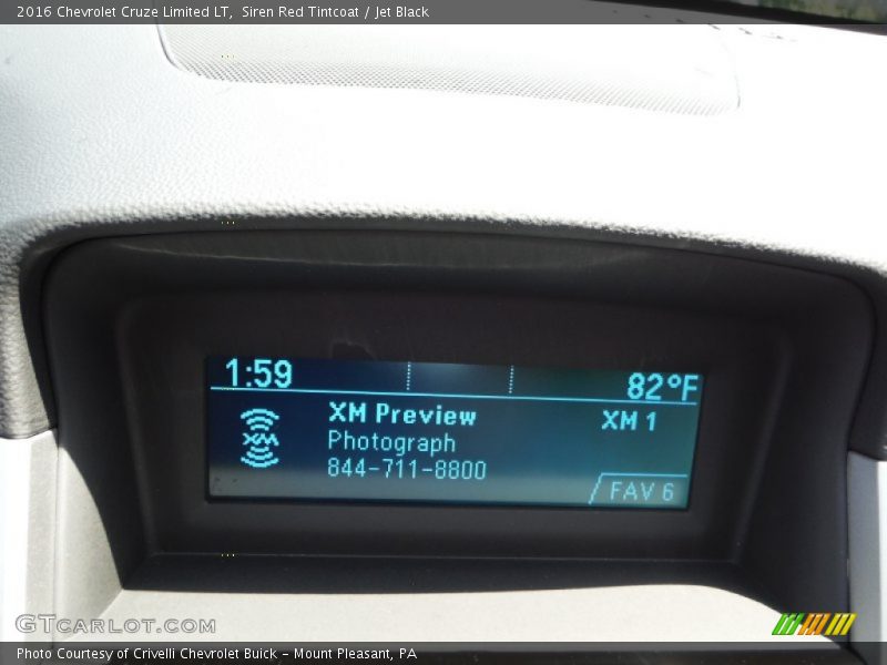 Siren Red Tintcoat / Jet Black 2016 Chevrolet Cruze Limited LT