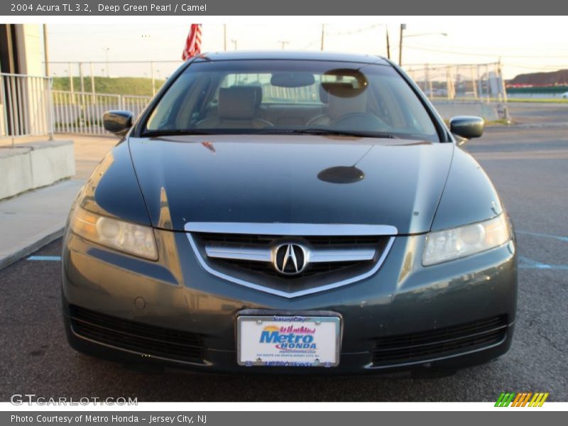 Deep Green Pearl / Camel 2004 Acura TL 3.2