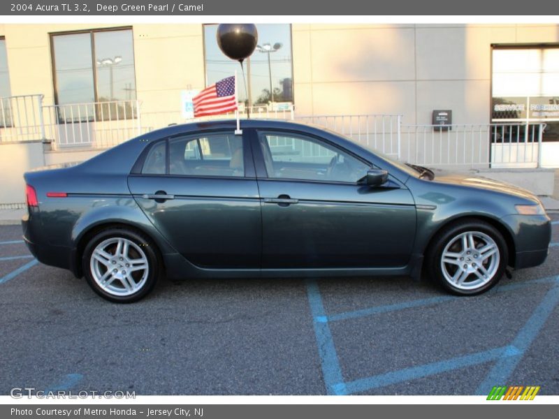 Deep Green Pearl / Camel 2004 Acura TL 3.2