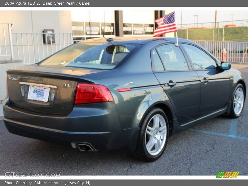 Deep Green Pearl / Camel 2004 Acura TL 3.2
