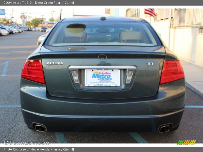 Deep Green Pearl / Camel 2004 Acura TL 3.2