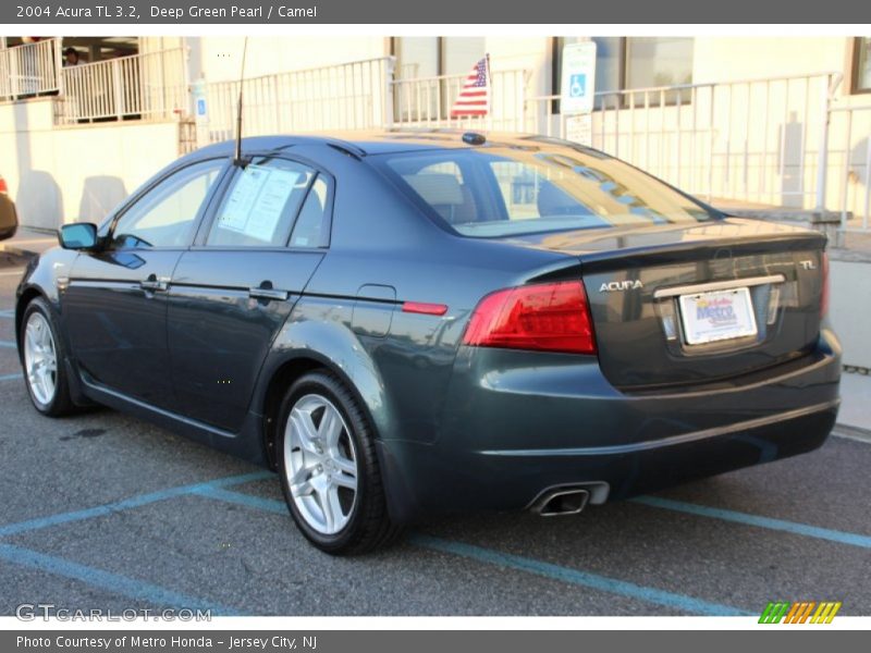 Deep Green Pearl / Camel 2004 Acura TL 3.2